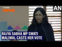 Rajya Sabha MP Swati Maliwal casts her vote in Chandni Chowk constituency