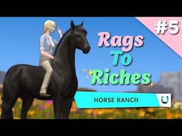 I BOUGHT A FRIESIAN STALLION! SIMS 4 RAGS TO RICHES - Horse Edition Episode #5 | Pinehaven