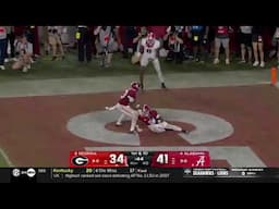 Alabama game winning interception vs Georgia 2024 College Football