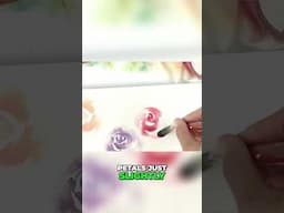 EASY Watercolor Rose Painting Technique for Beginners!