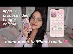 qué hay en mi iphone 2025 🎀 *las mejores apps* productividad y budget | cómo personalizo mi teléfono