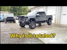 Rebuilding a wrecked 2015 GMC Sierra. Part 1. Will it start?