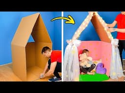 25 Ingenious Parenting Hacks: ArtsAand Crafts From OLD Cardboard To Save Money!