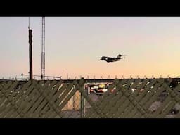 C17 landing at Las Vegas airport