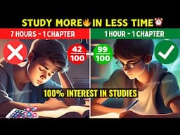 🔥STUDY for LONG HOURS⏳ WITH 💯FOCUS AND INTEREST | How to Focus While Studying #study