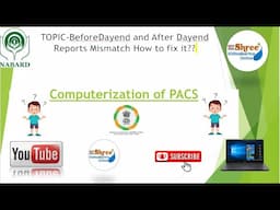 Before dayend and after dayend reports mismatch solution| #erp #pacs #nabard #audit