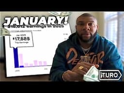 My Turo Earnings for January 2025!! (Must Watch)