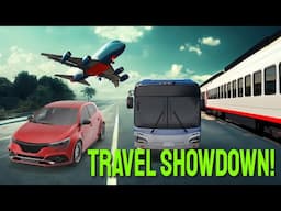 Journey Showdown: Car, Train, Bus, or Plane!