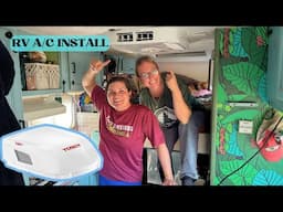 BIGGEST UPGRADE FOR TRUCK CAMPER LIFE | EASY Tosot 15K RV Air Conditioner Install