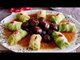 Perfect for Chinese New Year! Cabbage Rolls w/ Braised Mushrooms 焖菇白菜卷 CNY Reunion Dinner Recipe