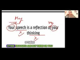 Your Speech Reflects Your Thinking