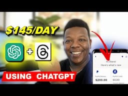 Earn $145 Every Day Using CHATGPT and Threads |Make Money Online Working From Home