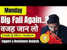 Big Fall? Market Analysis For Monday | Nifty, SENSEX, Banknifty, Crudeoil, Silver