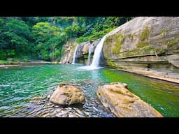 Majestic Waterfalls Clear Streams | Healing Water Sounds for Meditation & Restful Sleep, 10 Hours.