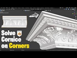 How To Fix Cornice Sweep on Corners - Blender