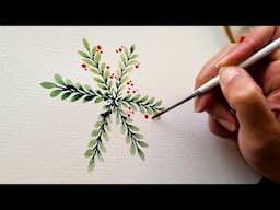 SHOCKINGLY Simple Watercolor DIY Christmas Card Tutorial