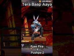 Free Fire x Pushpa | Tera Baap Aaya #shortvideo #shortsvideo #freefire #gaming #pushpa