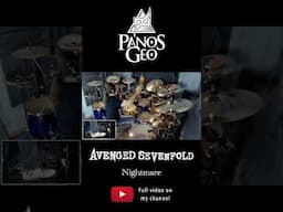 Avenged Sevenfold - Nightmare | DRUM COVER (4) 🥁🥁🥁 #shorts