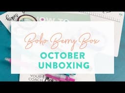 Boho Berry Box Unboxing: October, 2019!