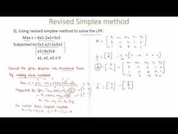 Revised simplex method minimization problem in hindi | solve an example of LPP [in hindi]