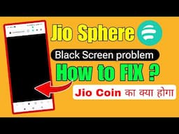 📌Jiophere black screen problem🚨| How to fix black screen in jiosphere | Jiophere not working 🔥