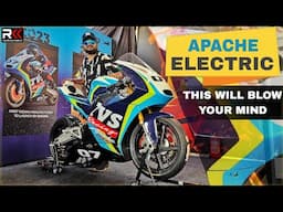 TVS Apache RTE - Electric Race bike with Full Carbon Fibre body #ravikirankasturi