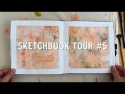 🎨 sketchbook tour #5 - abstract painting