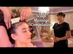 ASMR Greatest Scalp Massages Compilation (3hours of scalp massages)