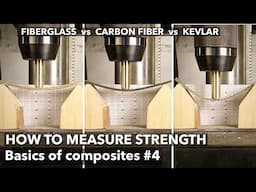 How to measure strength? DIY stand vs Fiberglass vs Carbon Fiber vs Kevlar. Basics of composites #4.