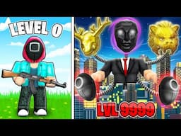 UPGRADING SQUID GAME GUARD TO LEVEL 999999 IN SQUID GAMES 2 !!