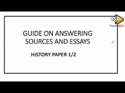 History Essay and source-based  question THUNDEREDUC ( grade 10, grade 11 & grade 12)