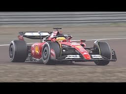 Lewis Hamilton's first Ferrari F1 test day at Fiorano circuit | 22/01/2025 Ferrari SF-23 F1 car