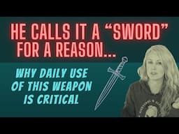 He Calls It A SWORD For A Reason - Why daily use of this weapon is critical...