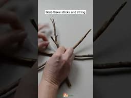 Make stick spider webs this Halloween. They're so simple and look incredible! #halloweencraft