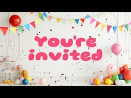 Surprise Party Invite Video Template (Editable)