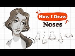 How I DRAW NOSE step by step | Mistakes & tips  & The Disney Nose Drama👽