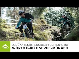 José Hermida and Toni Ferreiro at the World E-Bike Series in Monaco