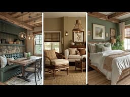 Farmhouse Aesthetics: Integrating Rich Earth Tones and Deep Greens for a Cozy, Timeless Look