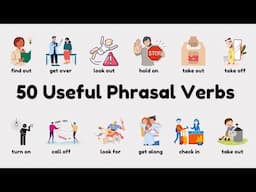 50 Useful Phrasal Verbs For Everyday Life | English Vocabulary With Sentences | Listen and Practice