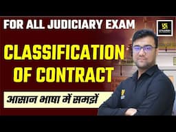 CLASSIFICATION OF CONTRACT | For All Judiciary Exams | Hasib Sir