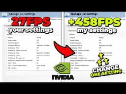 *2025* BEST NVIDIA Control Panel Settings For GAMING & Performance!