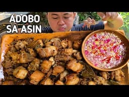 ADOBO SA ASIN | OUTDOOR COOKING | MUKBANG PHILIPPINES