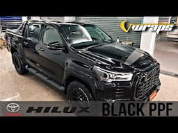 Toyota Hilux Goes Bold With Black PPF - Unmatched Style & Protection @VwrapsSikar