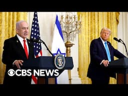 Trump, Netanyahu hold news conference at White House | full video