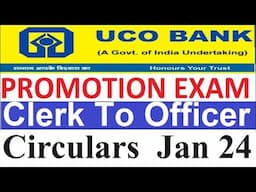 UCO Bank Promotion Exam Clerk To Officer [Circulars Updated]