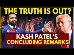 US Breaking News LIVE: Kash Patel Hearing Update LIVE | Donald Trump LIVE Announcement | Trump LIVE