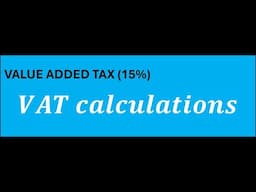 Gr11-12 Mathslit(P1): VAT