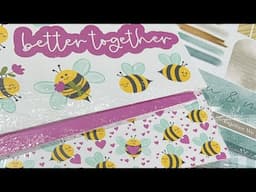 Scrapbooking & Kit Unboxing by Stampin’ Up! - Cute As Can Bee DSP, Everyday Happiness DSP & More