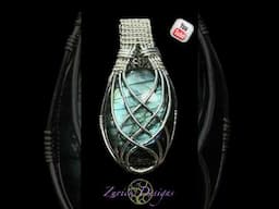 Wire Wrapped Criss Cross Woven Pendant #jewelry #wirejewelry #wirewrappedjewelry #diyjewelry