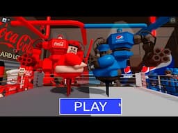 COCA COLA Team Vs PEPSI Team in BARRY'S PRISON RUN! New Scary Obby (#Roblox)